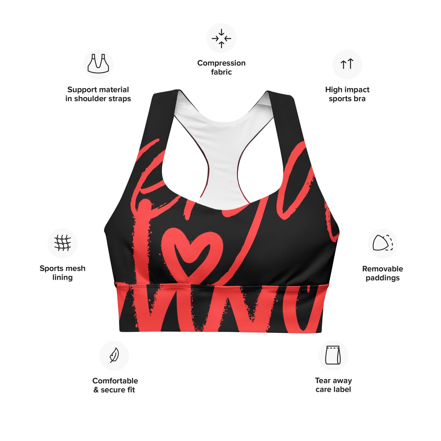 Diva XOXO sports bra