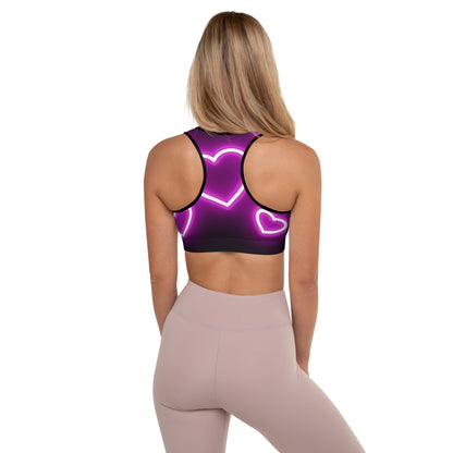 Diva Purple Heart Sports Bra