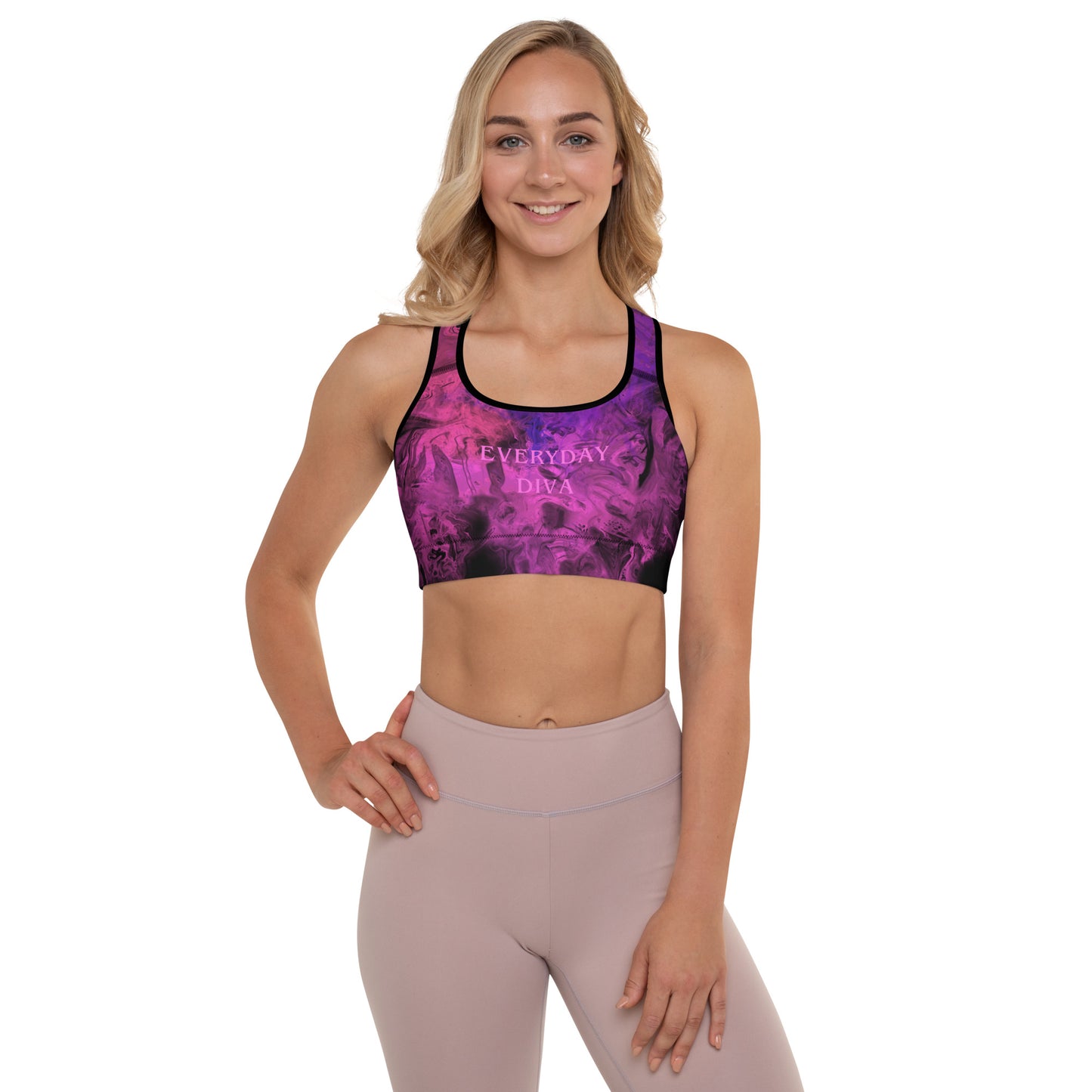 Diva Purple Heart Sports Bra