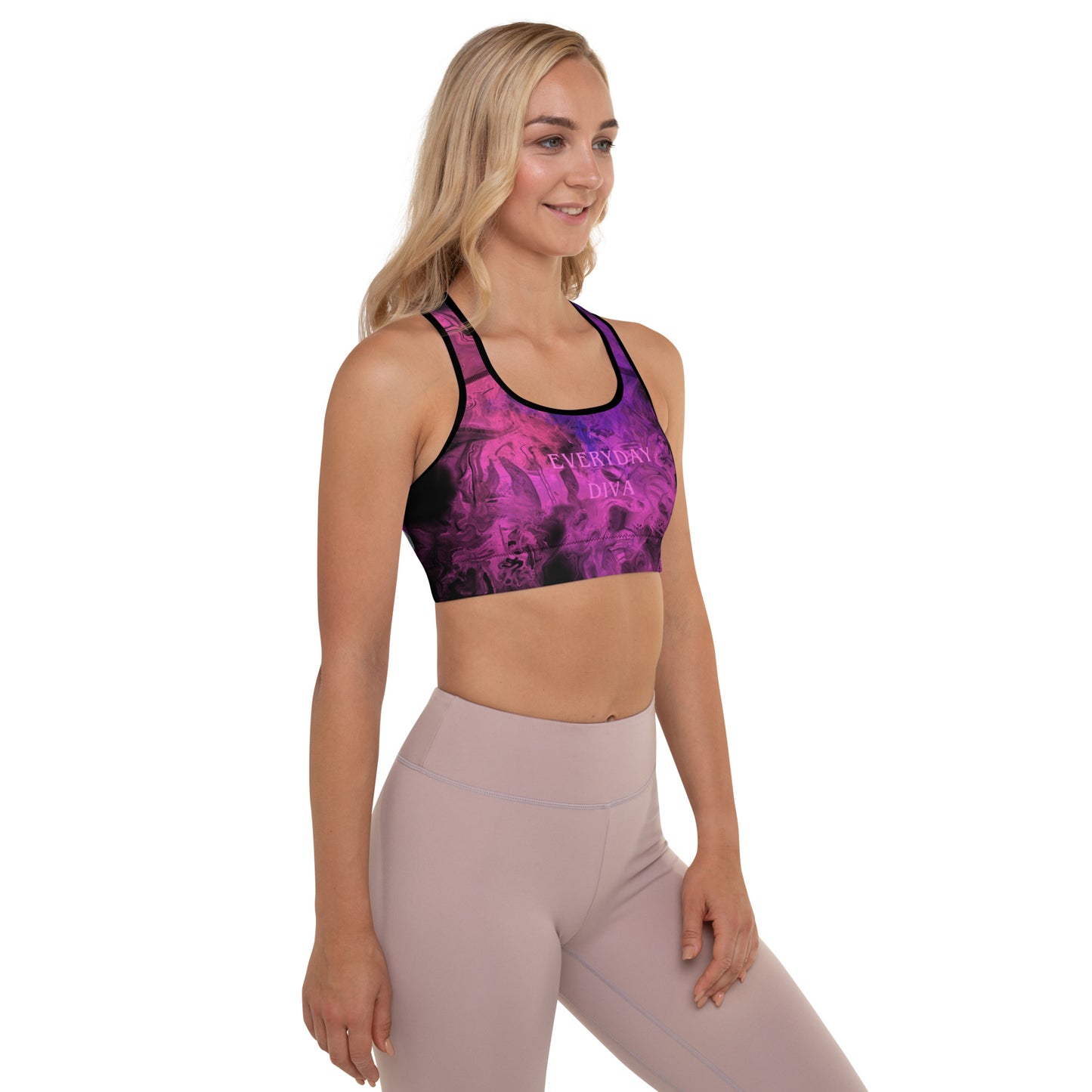 Diva Purple Heart Sports Bra