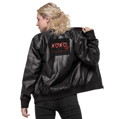 Everyday Diva Leather Bomber Jacket