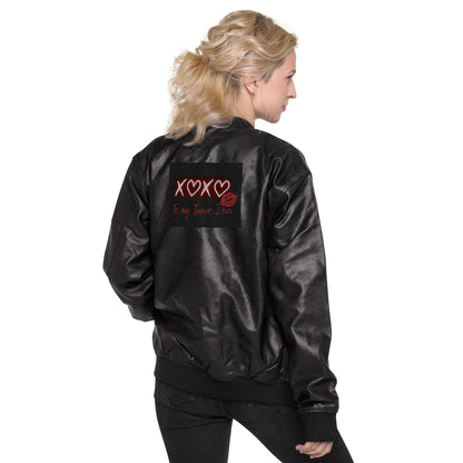 Everyday Diva Leather Bomber Jacket