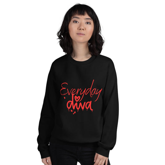 Everyday Diva (Red) Sweatshirt