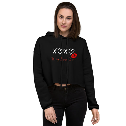 XOXO Diva Crop Hoodie