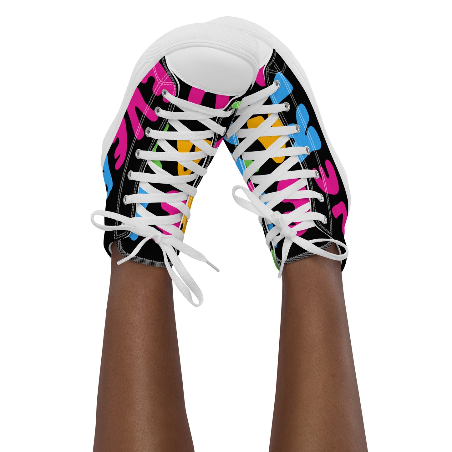 Neon Diva High Top canvas shoes